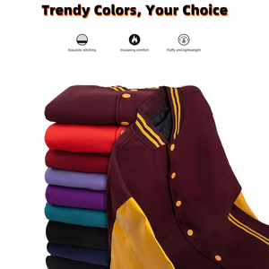 Veste de sport personnalisée avec logo frontal coloré, col en V, en polyester/coton, poids du tissu 360g, pour unisexe - Product Image 4