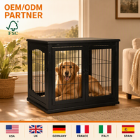 [En stock] TIANYI  Niche pour chien d'intérieur, grande niche en bois pour animaux de compagnie