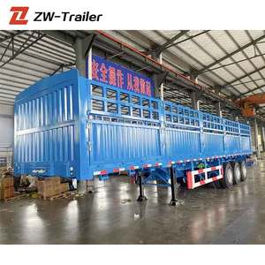 ZW grpoup 3เพลา60ตันรั้วฟาร์มปศุสัตว์กึ่งพ่วงการขนส่งสินค้าสำหรับรวันดา - Product Image 4