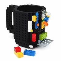 Mug Créatif et Amusant à Bâtir, Forme Cylindrique, Tasse de Voyage Originale pour Enfants, Tasse à Café Bricolage pour Enfants