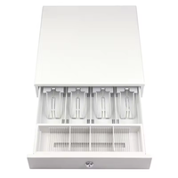 Laci Kasir Persegi 330mm untuk Toko Retail, Baki Uang 4 Slot Uang Kertas 4 Slot Koin, Tahan Lama, Murah, Custom Pabrik