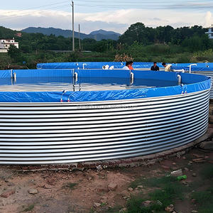 Bacs d'élevage de poissons en aquaculture, équipements commerciaux d'élevage de poissons, bassins d'élevage de poissons et de crevettes, bassins d'élevage hors sol - Product Image 2