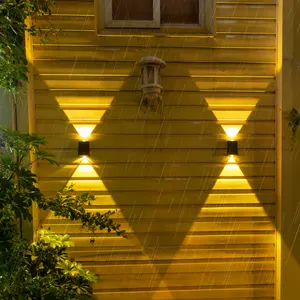 Wholesale Aisle Balcony Wall Plug Night Lamp Custom Garden Led Landscape Light Outdoor Solar Waterproof Wall Light