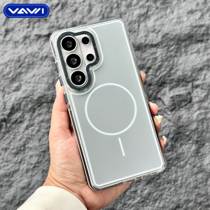 Étui magnétique éclatant bicolore VAWI B447 antichoc en PC rigide pour Samsung S24 S25 S26 Ultra et iPhone 11~17 – <span class=keywords><strong>Coque</strong></span> de protection pour mobile - Product Image 4