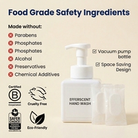 Gel Douche Moussant Parfumé aux Acides Aminés Effervescent à Bulles d'Oxygène, Nettoyant Corporel Hydratant et Purifiant en Profondeur, Marque Privée OEM