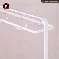Support d'ustensiles de cuisine, organisateur d'ustensiles de cuisine, support d'organisation de louche, support de rangement d'ustensiles de cuisine, support avec 6 crochets