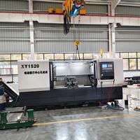 Machine-outil combinée XY1520 à structure plate rigide pour le fraisage des extrémités et le perçage de trous centraux - Machine-outil CNC pour le traitement des arbres