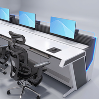 Console de salle de contrôle ergonomique personnalisée pour la sécurité des moteurs – Mobilier de conception sur mesure