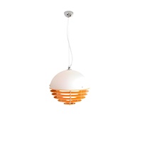 Lustre d'ambiance orange coucher de soleil moderne au design vintage pour restaurant café bar salon chambre à coucher décor