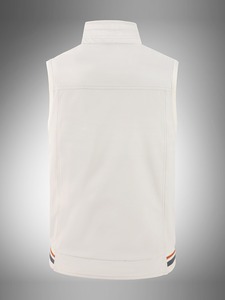 Chaleco de Trabajo Reversible para Hombre, 2 en 1, Doble Uso, Beige Naranja, Cierre Completo, Múltiples Bolsillos, Mezcla de Poliéster, 3 Opciones de Color - Product Image 6