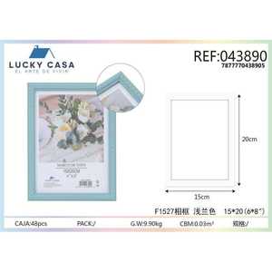 Blu acqua 15x20 cm cornice in metallo fatto a mano Design moderno e rustico per decorazioni per la casa matrimonio regalo con Logo personalizzato scatola regalo - Product Image 1