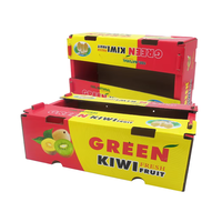 Plateau ondulé frais à impression personnalisée emballage de fruits frais kiwi de fruits écologiques boîte de fruits paquet boîte de fruits carton