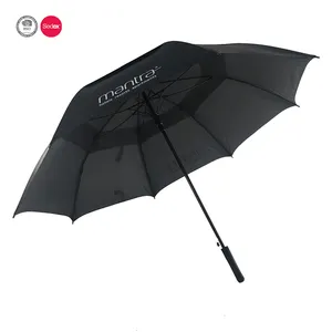 Paraguas de golf ventilado de fibra de carbono de alta calidad abierto automático de nuevo estilo de fabricante de China