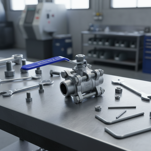 Manual Full Port <strong>Ball</strong> <strong>Valve</strong> <strong>3</strong> Piece Design Socket Weld Ends Stainless Steel 304 DN15-DN50 PTFE Sealing <strong>Ball</strong> <strong>Valve</strong> - Product Image 1