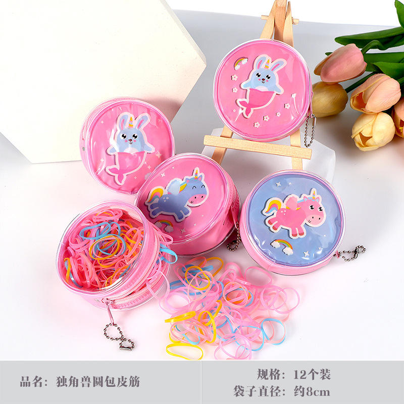 2 Unicorn Round Rubber Bands 1 Pack