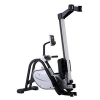 Máquina de remo plegable de aluminio con volante de inercia para gimnasio interior