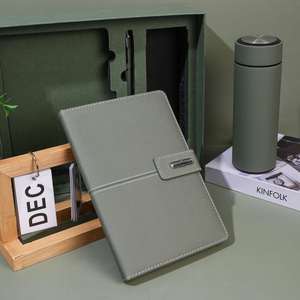 Ensemble cadeau d'entreprise personnalisé, tasse isotherme de luxe, carnet en PU relié rigide avec stylo, ensemble cadeau promotionnel d'entreprise avec boîte - Product Image 4
