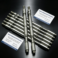 Tige de vanne en acier inoxydable duplex F51 sur mesure, usinée CNC, axe non standard pour pièces de vanne pétrochimique