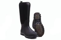 Bottes de chasse de pêche hommes noir serpent résistant à la pluie caoutchouc genou haut néoprène pour hommes imperméable EVA adulte coton tissu