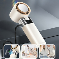 Ventilateur portable pliable TEC à refroidissement semi-conducteur avec plaque de refroidissement par glace, 100 vitesses, contrôle par bouton, batterie numérique, en plastique