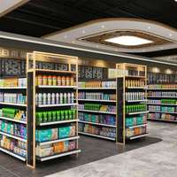 Robustes Eisen-Supermarkt-Displayregal Einseitig Anpassbare Regaleinfassung Einfache Montage für Convenience-Store-Snacks