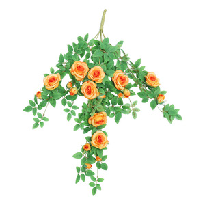 ดอกกุหลาบประดิษฐ์ติดผนัง พลาสติก ดอกไม้ปลอม ตกแต่งบ้าน สไตล์เรียบง่าย รูปทรงไม่สม่ำเสมอ บรรจุภัณฑ์ชิ้นเดียว - Product Image 4