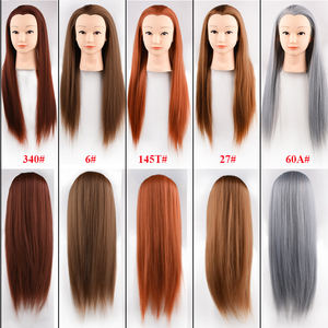 Rebecca venta al por mayor 18 ''-30'' cabeza <span class=keywords><strong>para</strong></span> la venta de <span class=keywords><strong>muñeca</strong></span> maniquí femenino barato cabeza de Maniquí de entrenamiento de pelo sintético - Product Image 2