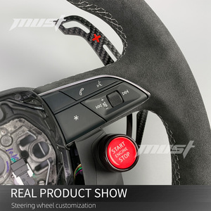 Volante personalizzato ad alte prestazioni per Audi Series RS3 S3 Q3 Q3 A4 Q5 SQ2 SQ5 Q8 Q7 SQ7 RSQ3 RSQ8 S5 RS5 2016 2024 - Product Image 4