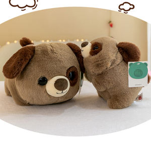 Carino rotolo rotondo serie bambola peluche orso maiale Husky cane peluche lupo morbido animale di peluche Kawaii bambino bambola cuscino per la casa - Product Image 5