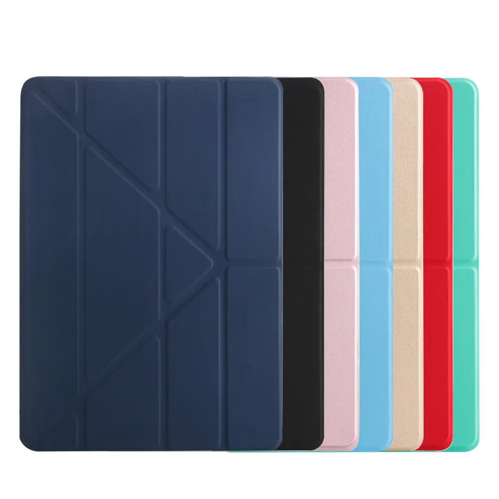 Casing Tablet penutup belakang PC lipat magnetis penjualan kulit PU laris untuk iPad 10.2 casing Flip Pro 10.5 generasi ke-8