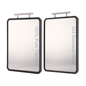 Planche à découper 100% titane pur, pour légumes et viande, double face, en acier inoxydable 304, planche à découper en titane pour la cuisine - Product Image 1