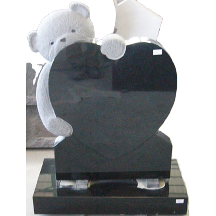 Ягненка религиозные Детские Ангел доска пустой надгробный камень Черная Гранитная надгробная плита