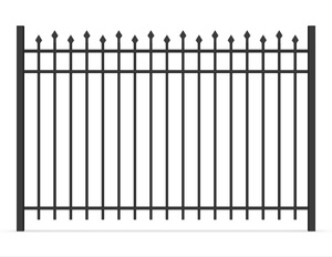 Panneau de clôture en <span class=keywords><strong>fer</strong></span> <span class=keywords><strong>forgé</strong></span> bon marché Nouveau design Piquet de clôture en métal et acier ornemental Treillis et portes de clôture d'extérieur élégants - Product Image 1