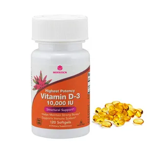 Cápsula blanda vegana de alta calidad, vitamina D3, 5000 IU, D3