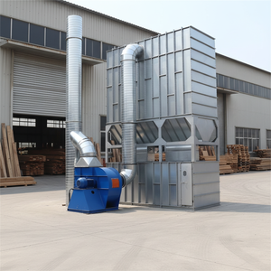 Collecteur de poussière personnalisé pour usine de travail du <span class=keywords><strong>bois</strong></span> - Collecteur de poussière de <span class=keywords><strong>tour</strong></span> haute capacité avec séparateur cyclonique - Product Image 1