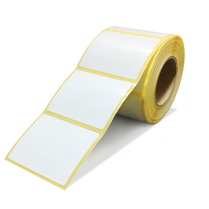 ฉลากกาวความร้อนกันน้ำสีขาว/เหลือง/น้ำเงิน ทนทาน ผลิตจากกระดาษแก้วซีน จำนวน 500 ชิ้น ม้วนสำหรับซูเปอร์มาร์เก็ต - Product Image 1