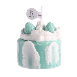 Handmade Strawberry Cake Scented <b>Candle</b> Gift Box Aroma <b>Candle</b> Wedding Favors Birthday Present Souvenir - Product Image 5