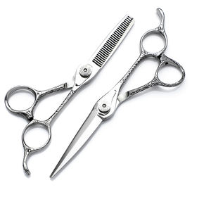 HS-0047 conjunto de tesouras para corte de cabelo e barbeiro titânio aço japonês 440c beleza <span class=keywords><strong>Yasaka</strong></span> Tesoura profissional para salão de cabeleireiro - Product Image 1