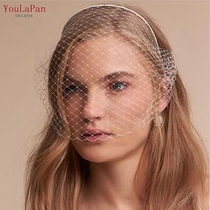 YouLaPan VA06A Offre Spéciale femmes fard à joues cage à oiseaux <span class=keywords><strong>voile</strong></span> blanc noir maille chapeaux avec bandeau fête <span class=keywords><strong>mariage</strong></span> mariée visage <span class=keywords><strong>voile</strong></span> - Product Image 6