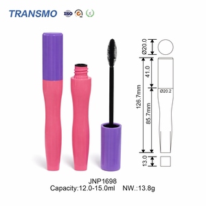 High Quality Customizable Plastic Mascara Tube Reusable Refillable Empty Eyelash Packaging <b>Bottle</b> With <b>Brush</b> for Eyelash Serum - Product Image 2