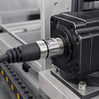 M23 Rundsteckverbinder mit Außengewinde, 6, 8, 9, 12, 17-poliger Kabelstecker, Zinklegierung, Goldkontakt, antistatische Verpackung, 1 Stück