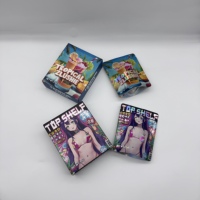 Nouveaux modèles 3.5G boîte de papier personnalisé imprimé holographique emballage alimentaire au détail boîte de papier d'affichage pour sac en Mylar 3.5G