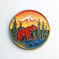 Nouveau Souvenir de Voyage Personnalisé Parcs Nationaux Américains – Aimant de Réfrigérateur en Métal avec Impression UV du Parc National Américain de Yellowstone – Vente en Gros Directe Usine