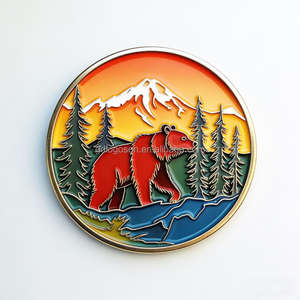 Aimant de réfrigérateur personnalisé en métal du parc national de Yellowstone américain, souvenirs de voyage et de tourisme des parcs nationaux américains, OEM/ODM - Product Image 5