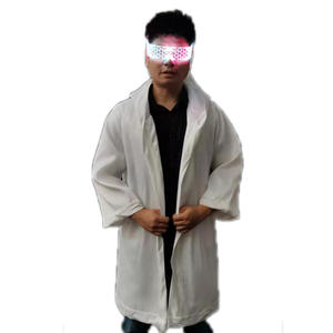 Trench Coat Tissu Fibre Optique Veste <span class=keywords><strong>Disco</strong></span> à Manches Longues pour Discothèque Bar KTV Performance - Product Image 5