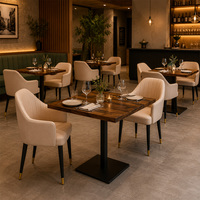 Tabourets de bar et chaises de salle à manger modernes réglables en bois et métal avec revêtement en cuir