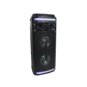 Party Box Karaoke Music Double 6,5 Inch Subwoofer Portable Speaker With Active Haut Parleur BT Parlante Portatil