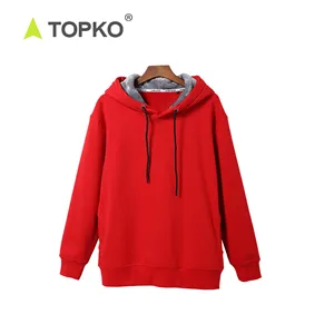 TOPKO高品质OEM定制纯色超大男士连帽衫