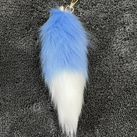 Porte-clés queue de renard artificielle colorée, pendentif de sac en fourrure synthétique de haute qualité, vente en gros, prêt à expédier, accessoires en fourrure végétalienne