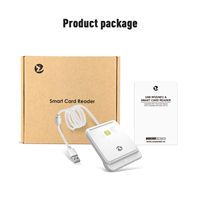 Lector de Tarjetas Inteligentes USB ZOWEETEK, Lector de Tarjetas de Crédito, Identificación, SIM, SIS, CAC, IC, NFC, RFID sin Contacto